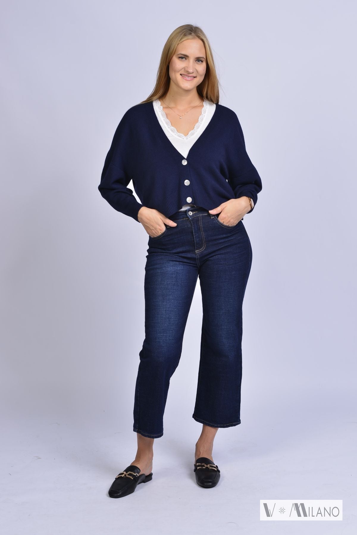 Feinstrickjacke V. Joy – Modern Chic Cardigan