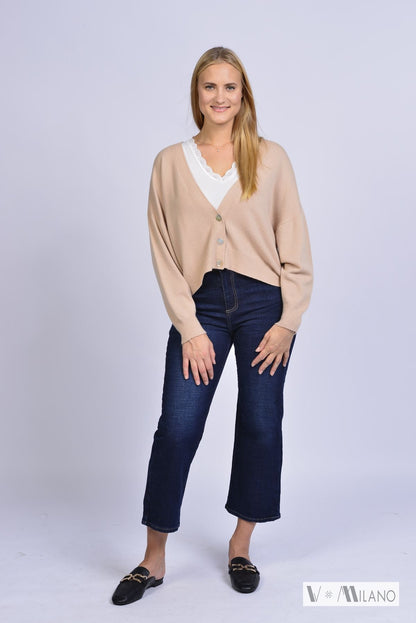 Feinstrickjacke V. Joy – Modern Chic Cardigan