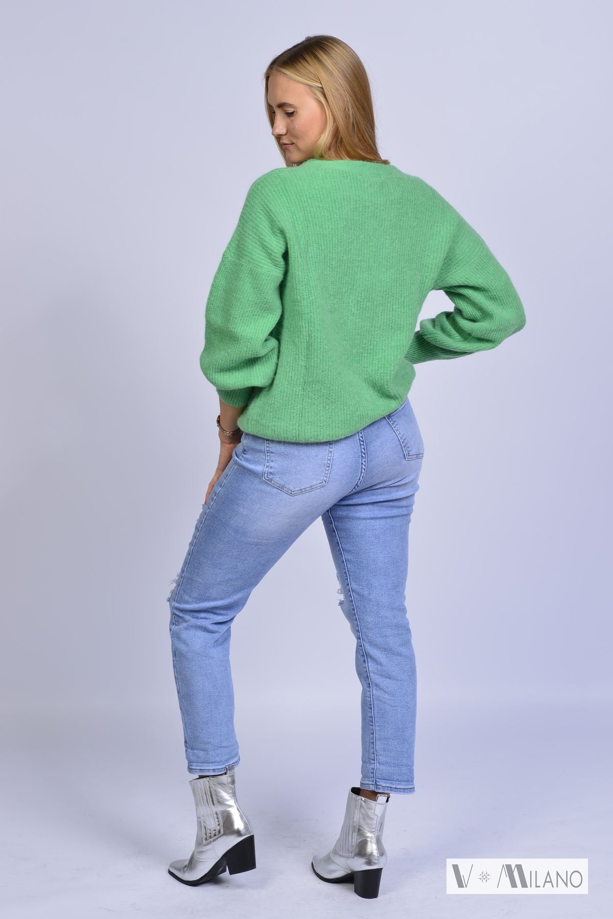 Strickjacke Vperla – Baby Alpaka Cardigan | Made in Italy