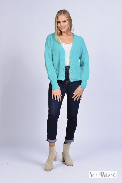 Strickjacke Vperla – Baby Alpaka Cardigan | Made in Italy