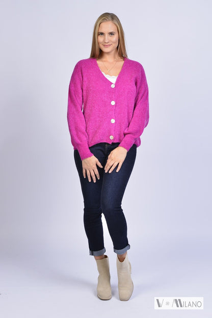 Strickjacke Vperla – Baby Alpaka Cardigan | Made in Italy