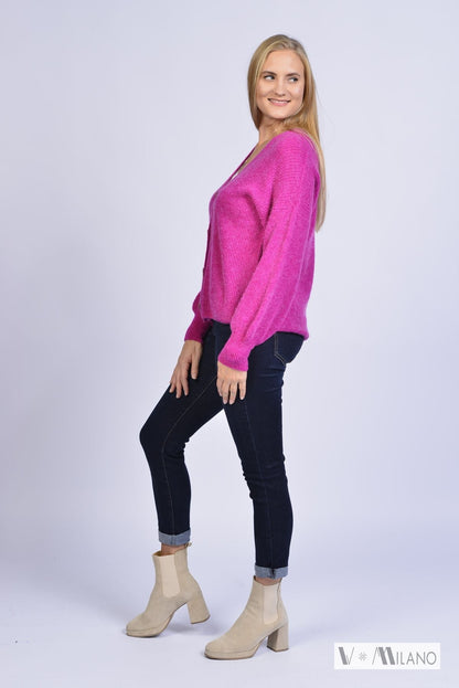 Strickjacke Vperla – Baby Alpaka Cardigan | Made in Italy