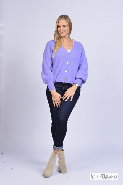 Strickjacke Vperla – Baby Alpaka Cardigan | Made in Italy