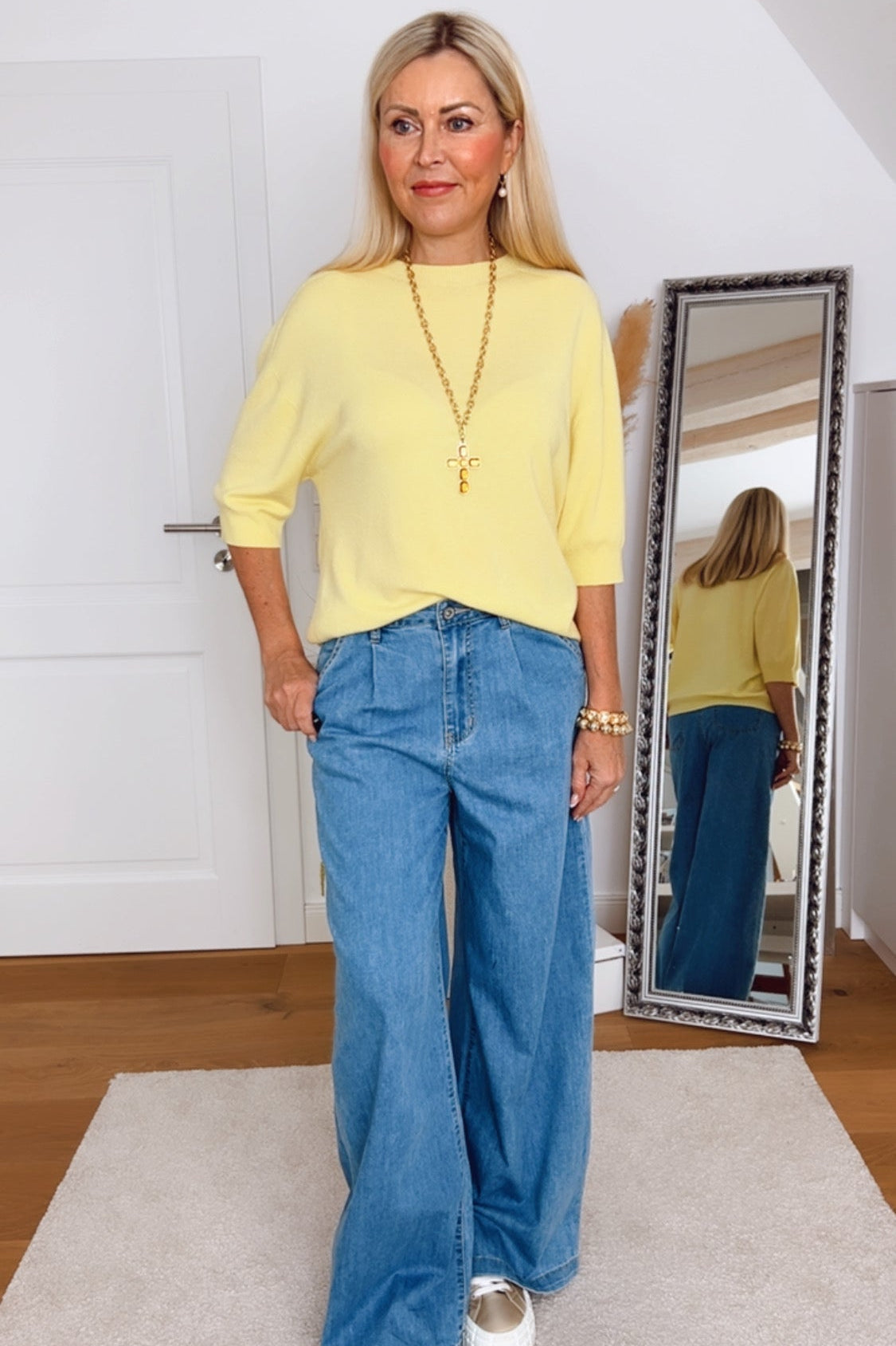Jeans Vnelken – Fließende Wide-Leg-Denim mit moderner Silhouette
