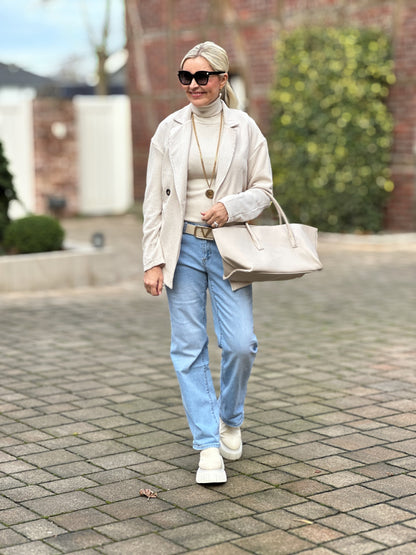 Jeans Vnarzissen – Lässige Wide-Leg-Denim mit Komfort-Stretch