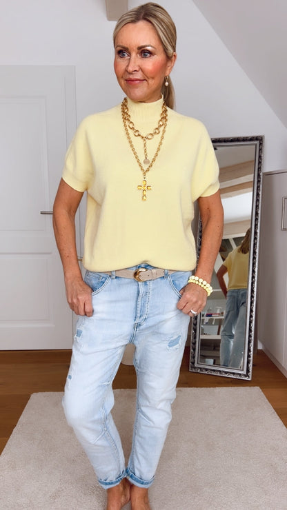 Pullover Vgraceful – Feinstrick mit modernem Stehkragen | Made in Italy