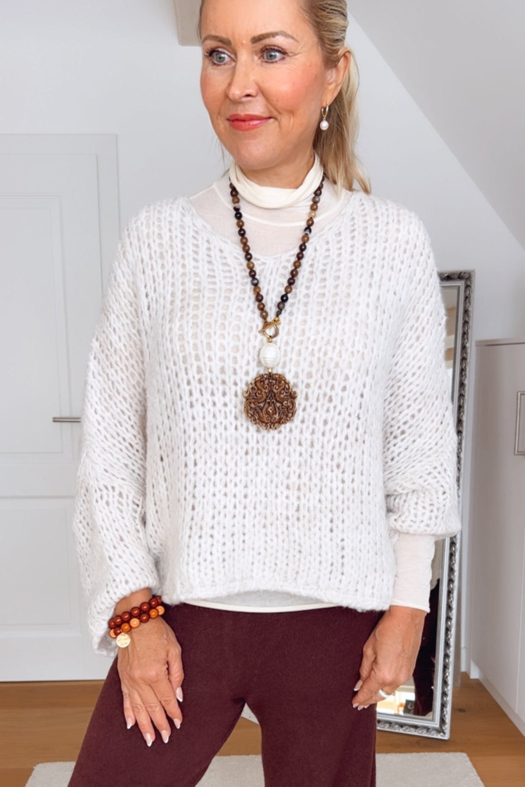 Pullover Vlora – Strukturstrick mit Charakter | Made in Italy