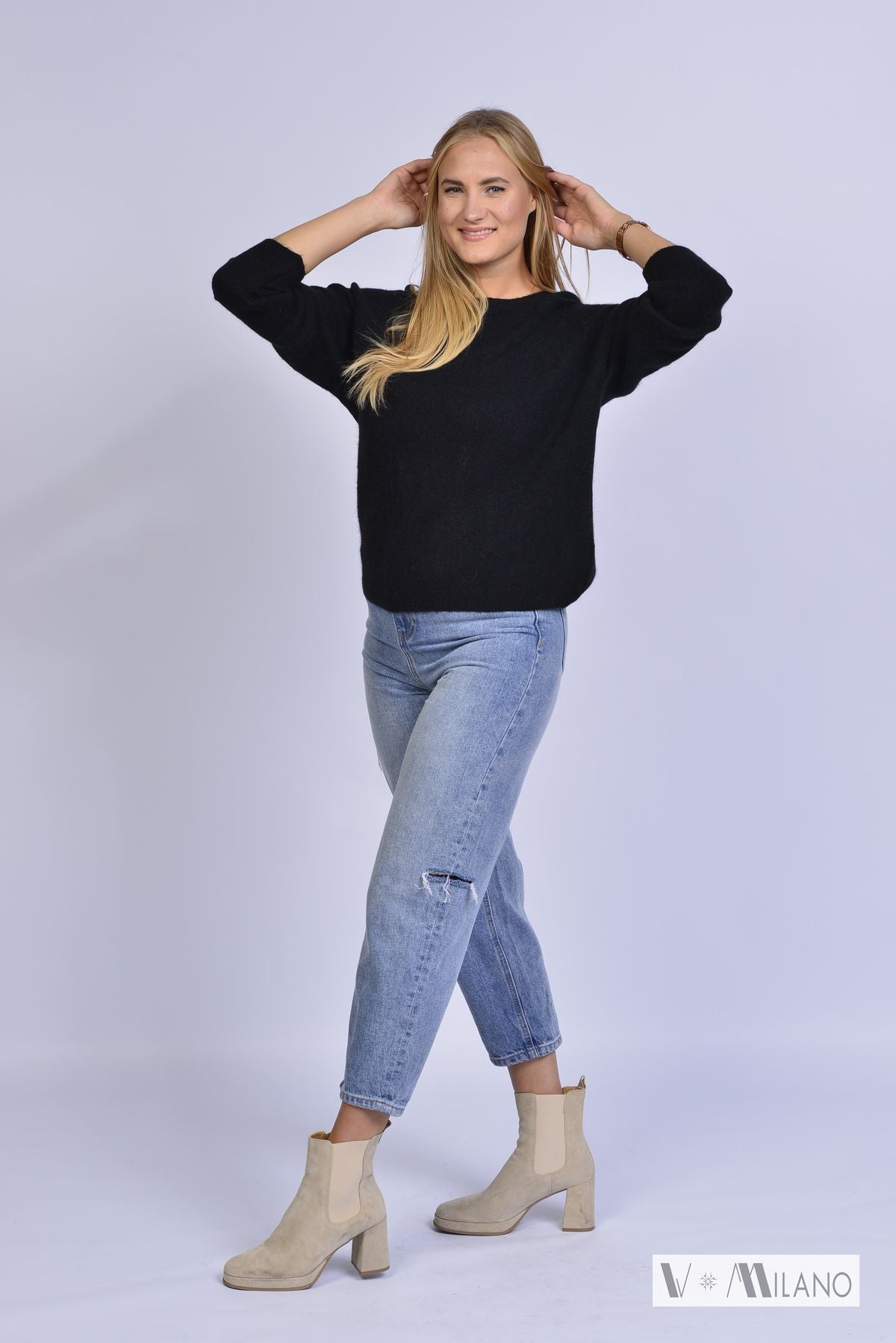 Pullover Vmelanie – Baby Alpaka Strick | Made in Italy