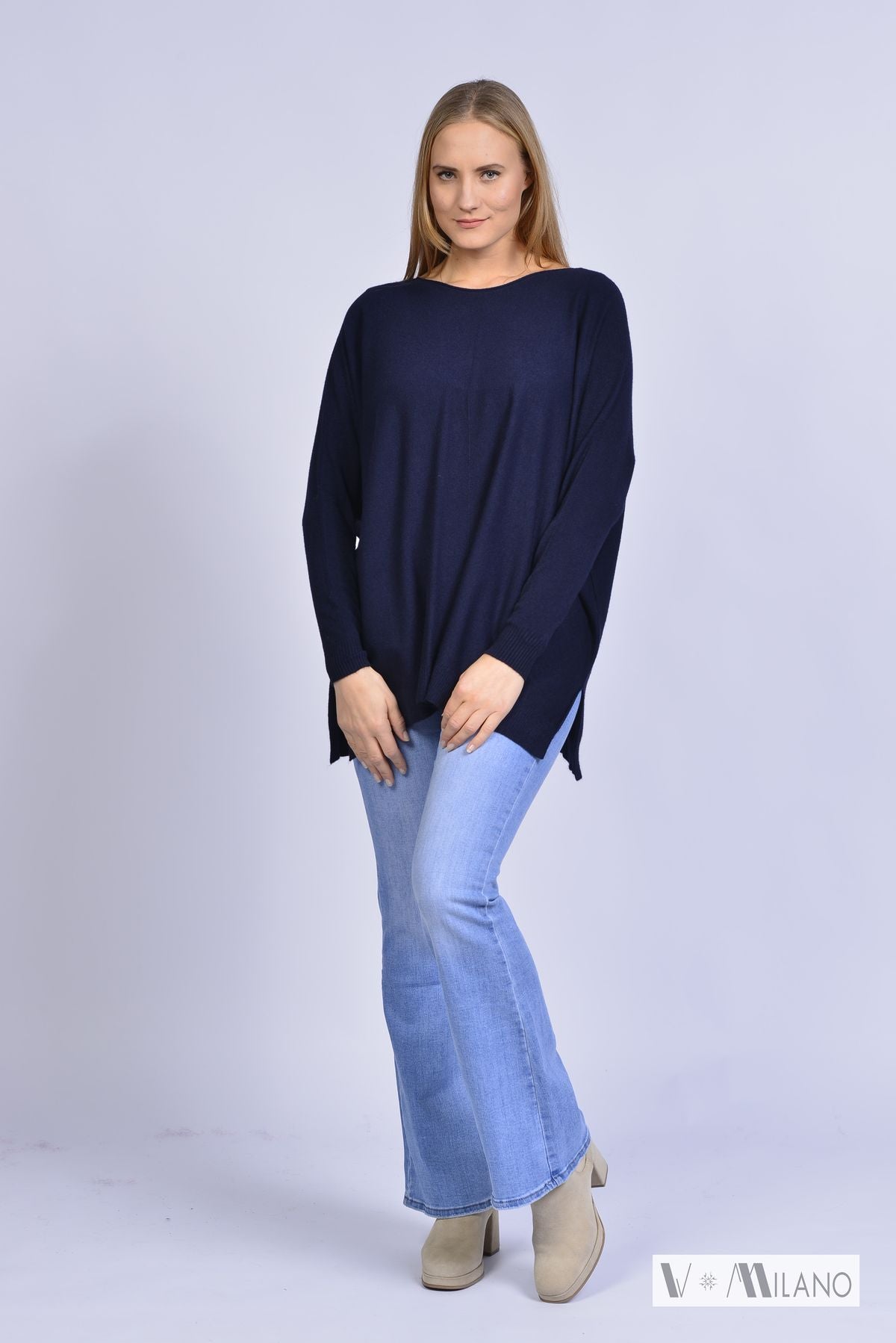 Pullover Vdulcie – Feinstrick Oversize | Made in Italy