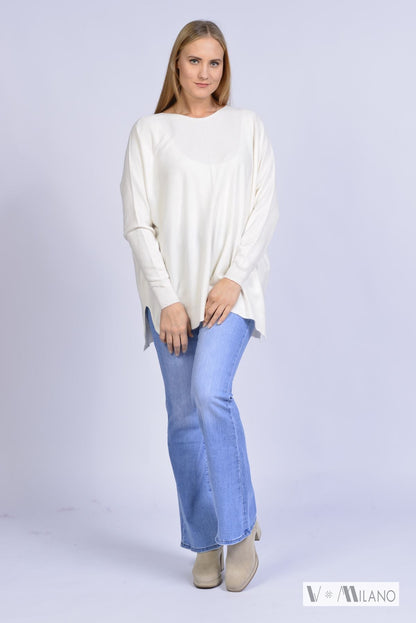 Pullover Vdulcie – Feinstrick Oversize | Made in Italy