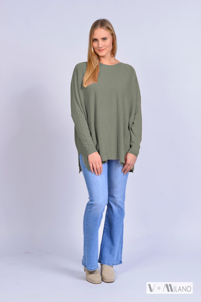 Pullover Vdulcie – Feinstrick Oversize | Made in Italy