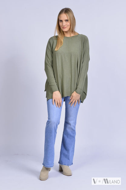 Pullover Vdulcie – Feinstrick Oversize | Made in Italy
