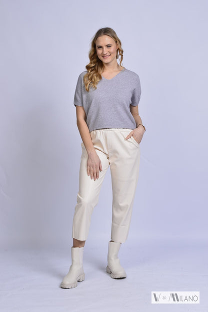 Pullunder Vaufgeschlossen – Feinstrick mit V-Ausschnitt | Made in Italy