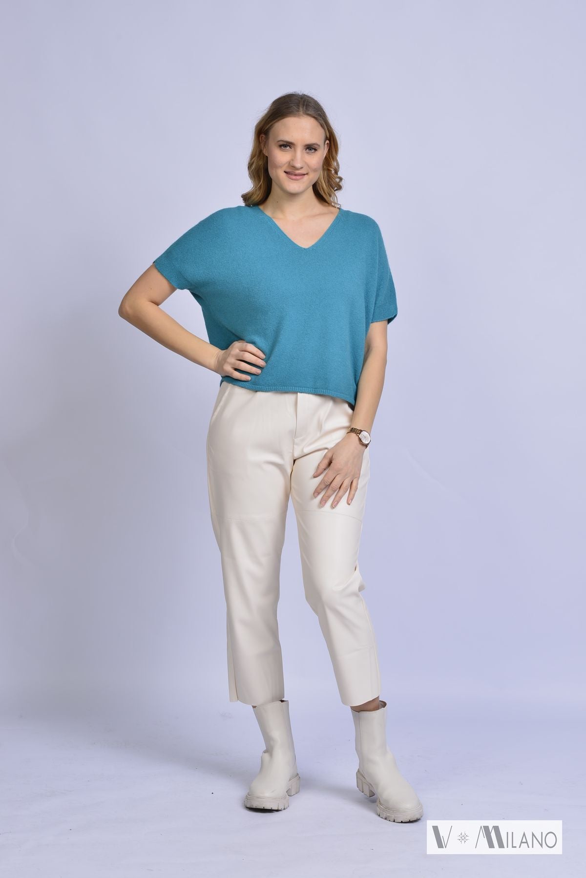 Pullunder Vaufgeschlossen – Feinstrick mit V-Ausschnitt | Made in Italy