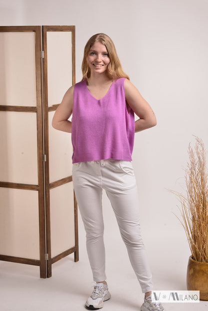 Pullunder Vnarcissa – Leichter Modal-Feinstrick | Made in Italy