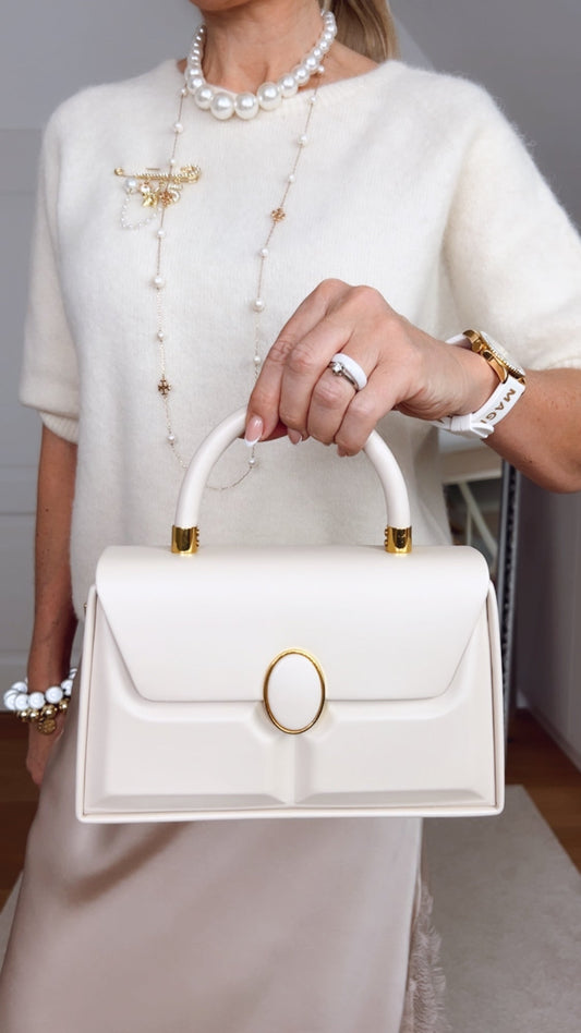 Tasche Vdoucy – Elegante Mini Handtasche mit goldenen Details