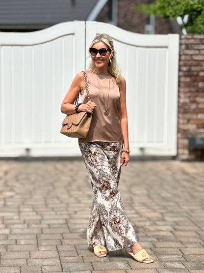 Top Vamanicato – Edles Satin-Top mit fließendem Fall