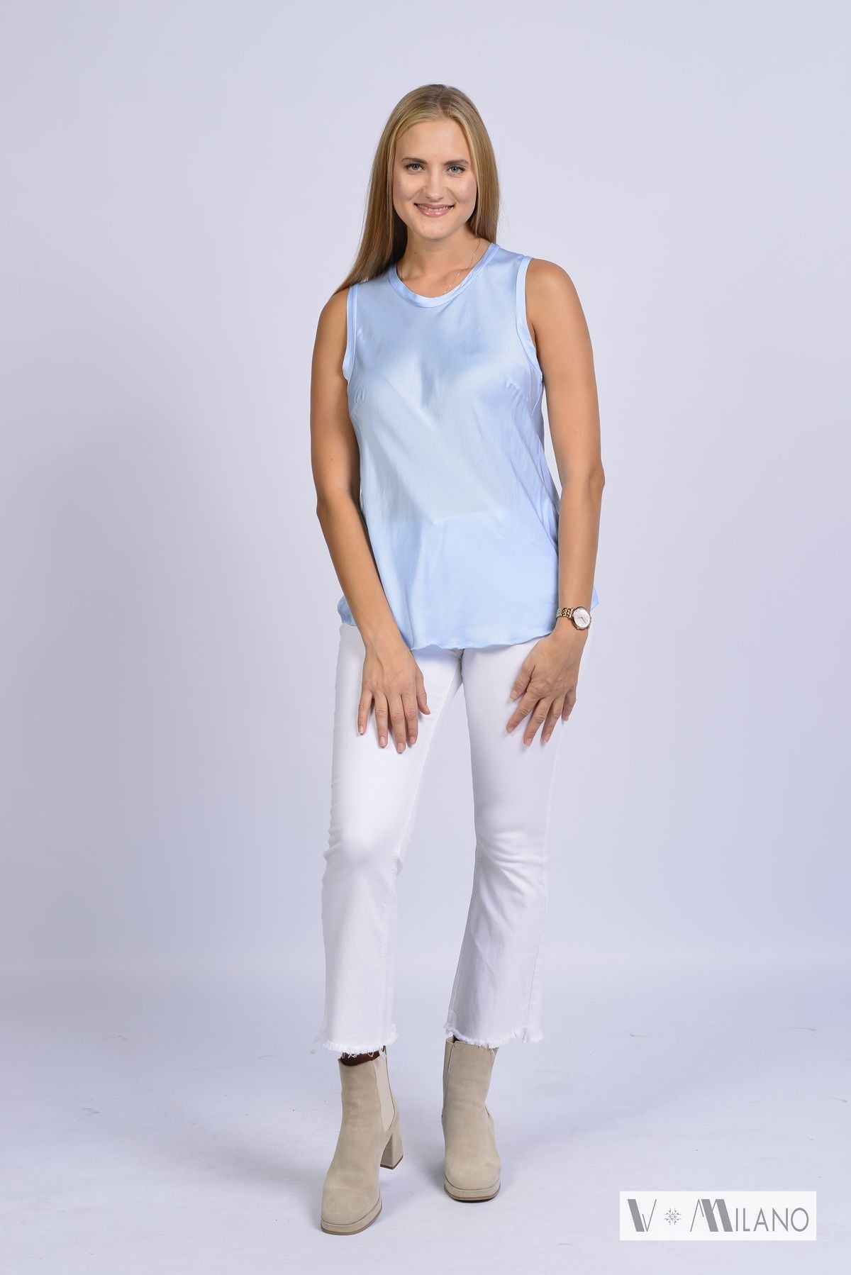 Top Vrene – Fließende Eleganz | 100 % Viskose | Made in Italy