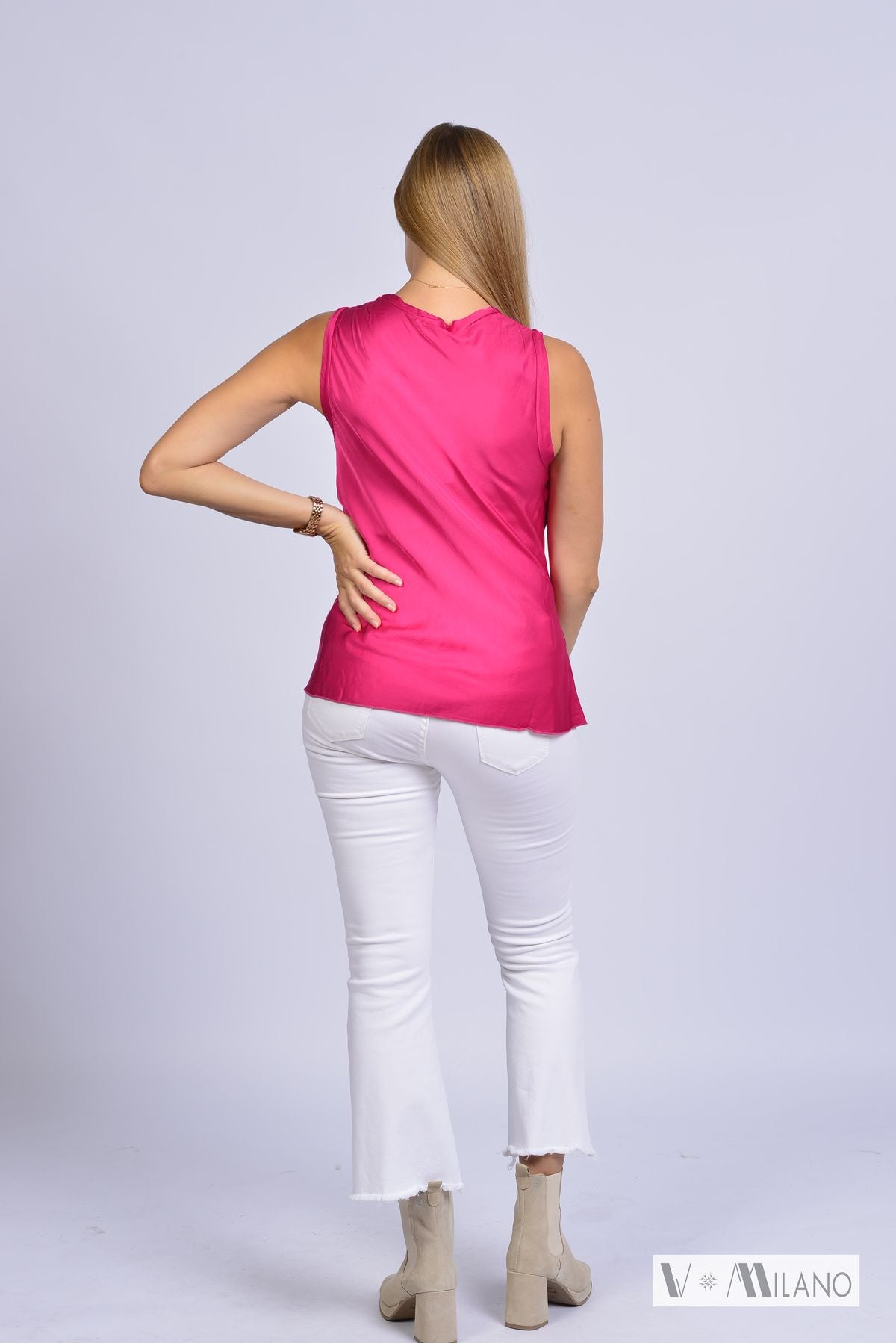 Top Vrene – Fließende Eleganz | 100 % Viskose | Made in Italy