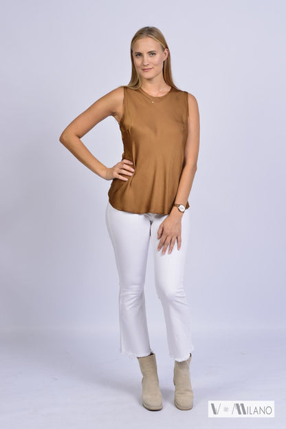 Top Vrene – Fließende Eleganz | 100 % Viskose | Made in Italy