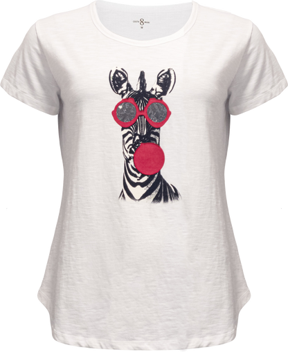 Costamani T-Shirt mit Zebra Print – Statement Shirt mit Print