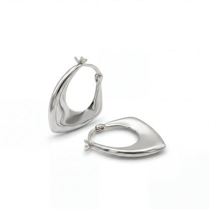 Creole Aurea – Organisch geschwungene Creolen aus 925 Sterling Silber