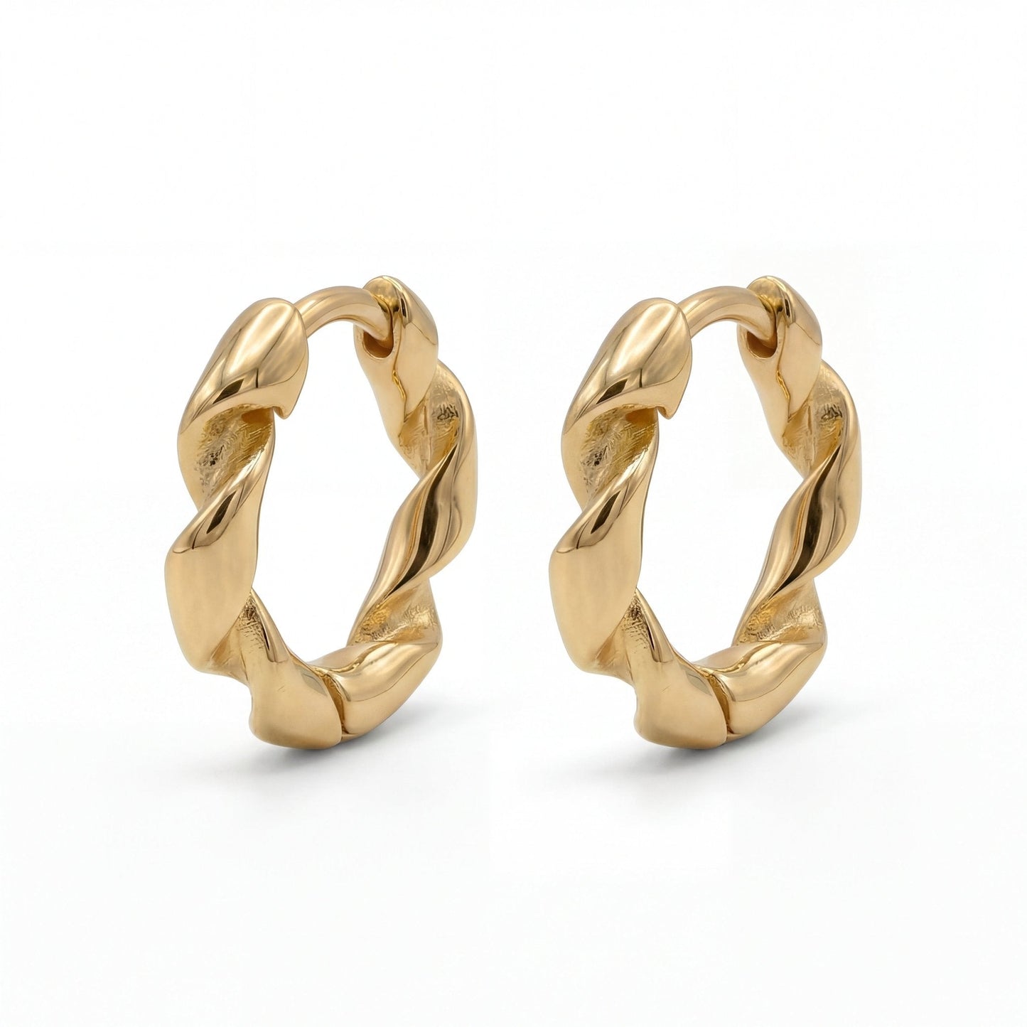 Creole Circle – Gedrehte Chunky Creolen aus 925 Sterling Silber