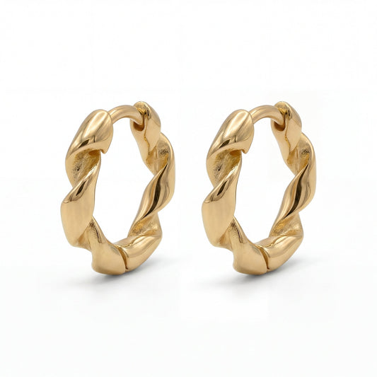 Creole Circle – Gedrehte Chunky Creolen aus 925 Sterling Silber