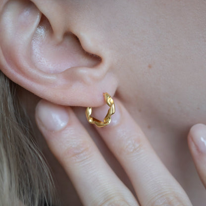 Creole Circle – Gedrehte Chunky Creolen aus 925 Sterling Silber