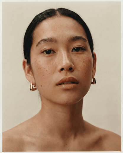 Creole Elo – Eckige Chunky Creolen aus 925 Sterling Silber mit Gold Vermeil