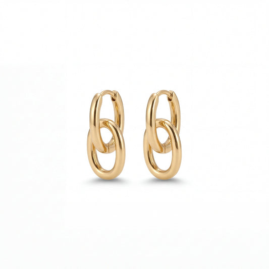 Creole Evig – 18K Gold Vermeil Double Hoops