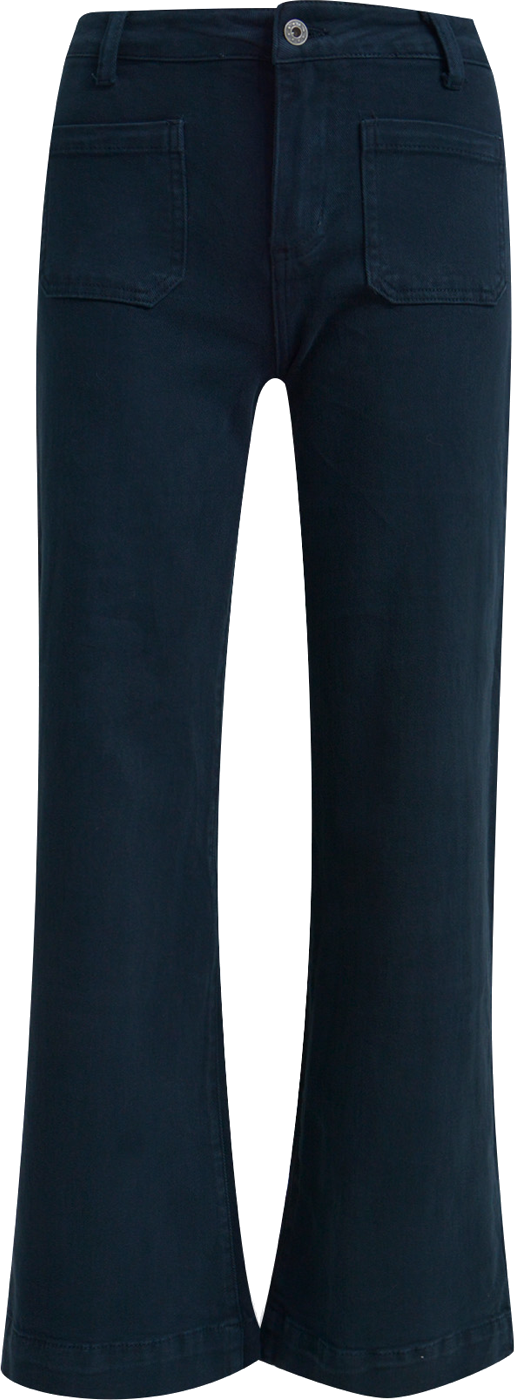 Heartkiss Schlaghose in Dunkelblau – Moderne Damenhose mit Retro-Flair