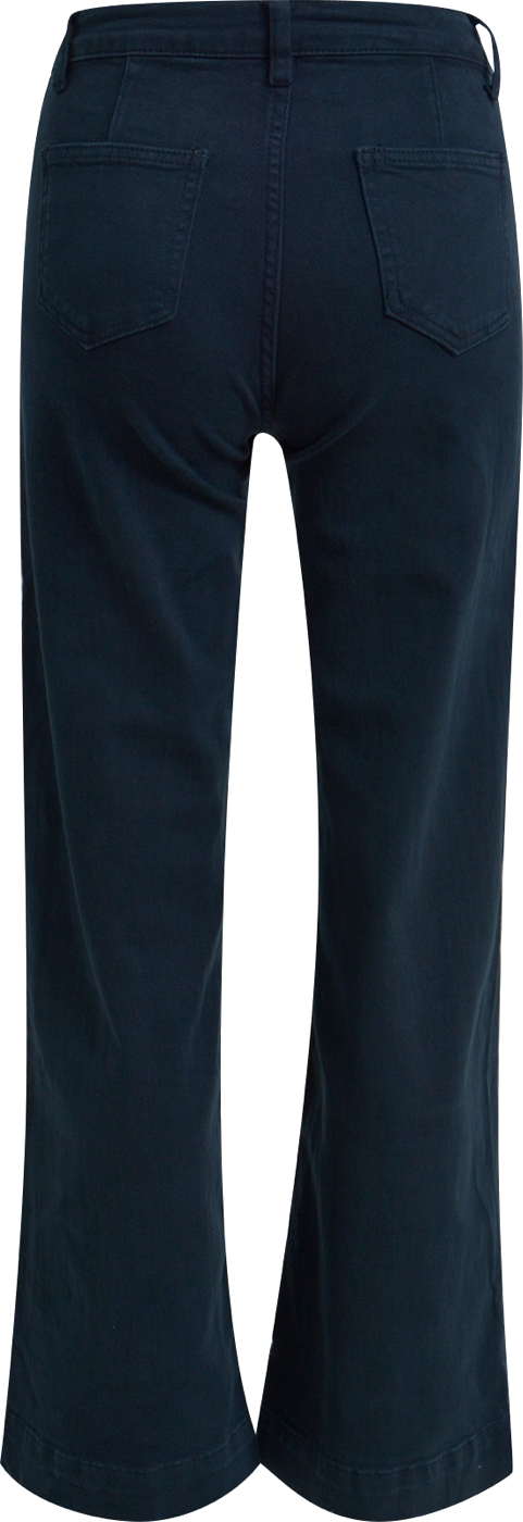 Heartkiss Schlaghose in Dunkelblau – Moderne Damenhose mit Retro-Flair