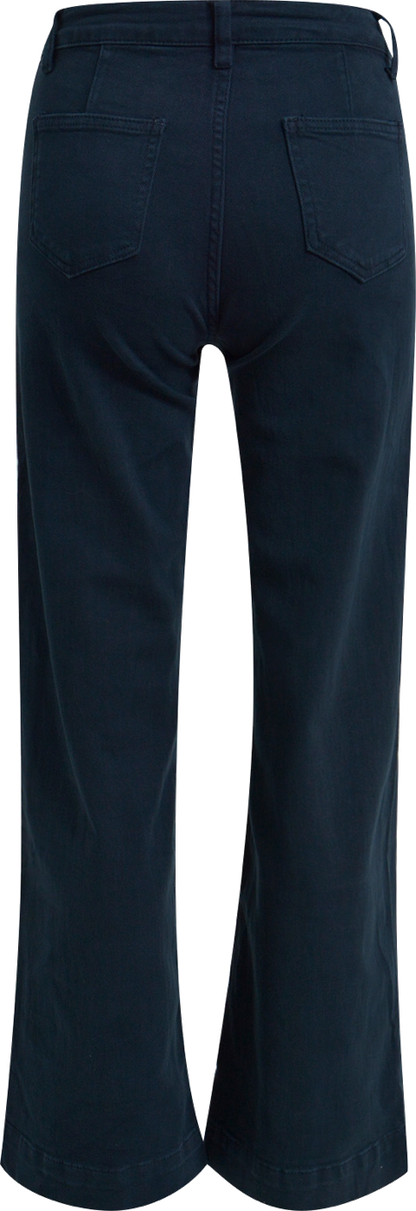 Heartkiss Schlaghose in Dunkelblau – Moderne Damenhose mit Retro-Flair