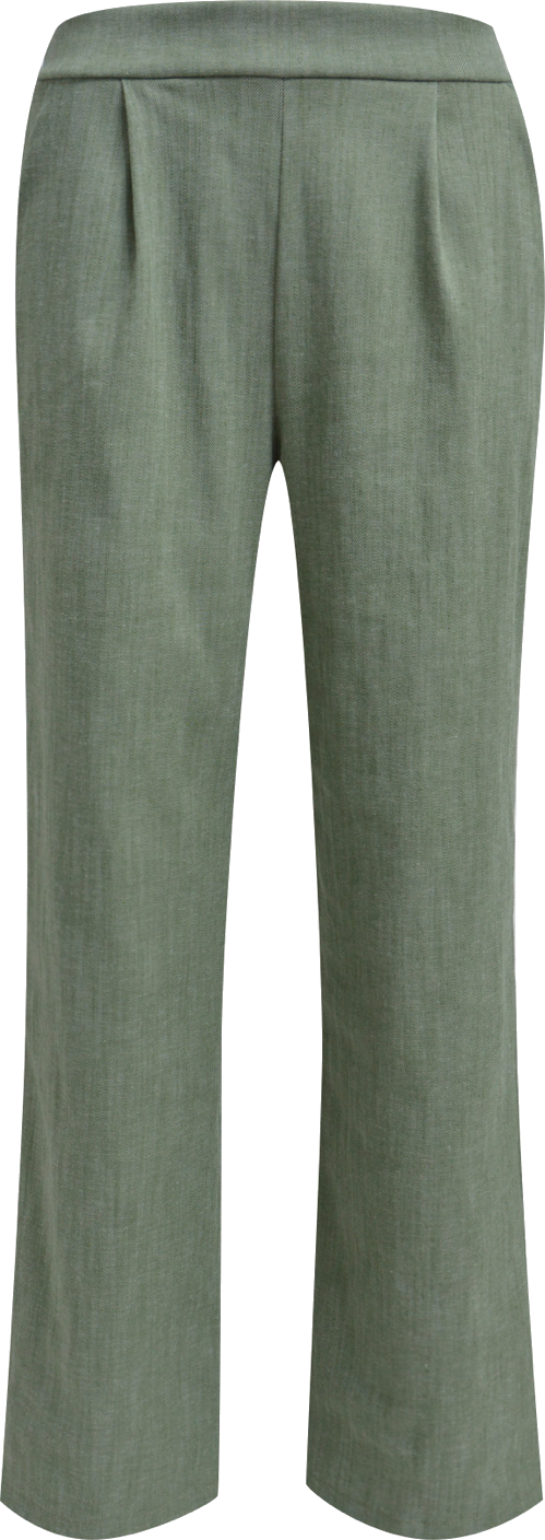 Heartkiss Stoffhose in Salbeigrün – Elegante Damenhose mit weiter Silhouette