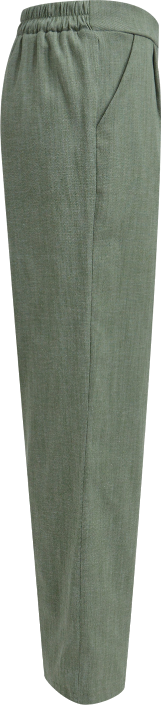 Heartkiss Stoffhose in Salbeigrün – Elegante Damenhose mit weiter Silhouette