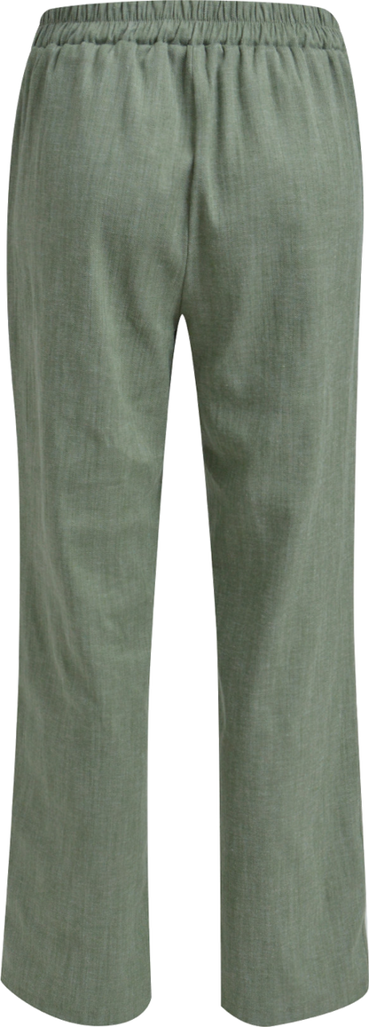 Heartkiss Stoffhose in Salbeigrün – Elegante Damenhose mit weiter Silhouette