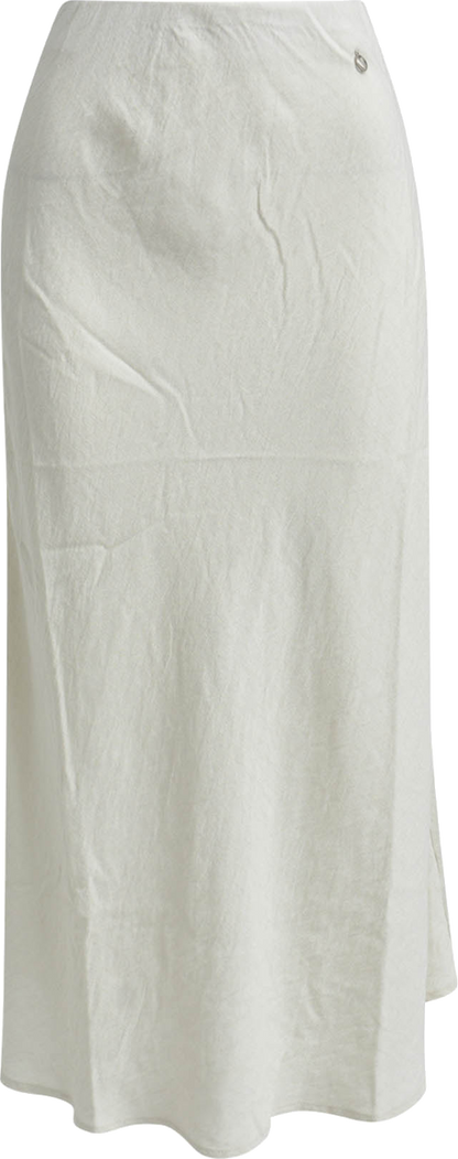 Heartkiss Damen Maxirock Natur – Luftiger Sommerrock in zeitlosem Offwhite