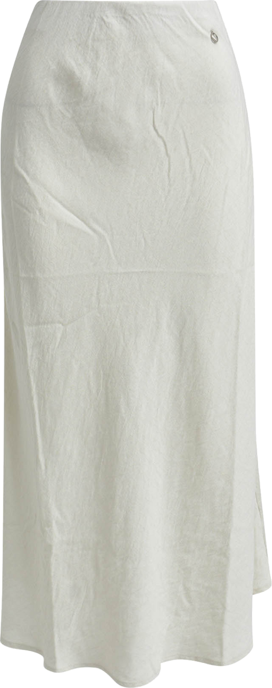 Heartkiss Damen Maxirock Natur – Luftiger Sommerrock in zeitlosem Offwhite