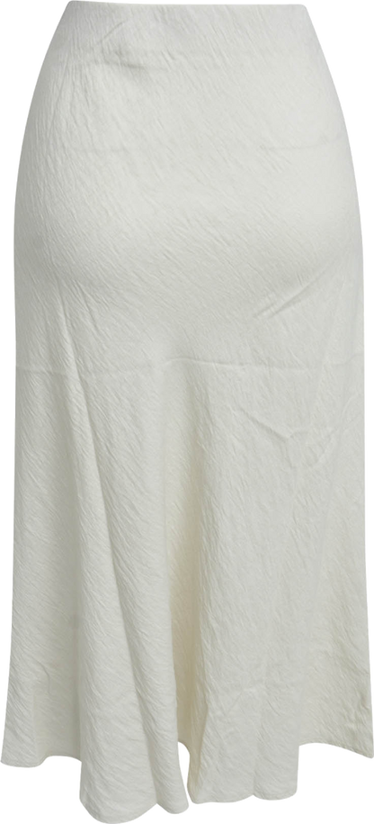 Heartkiss Damen Maxirock Natur – Luftiger Sommerrock in zeitlosem Offwhite
