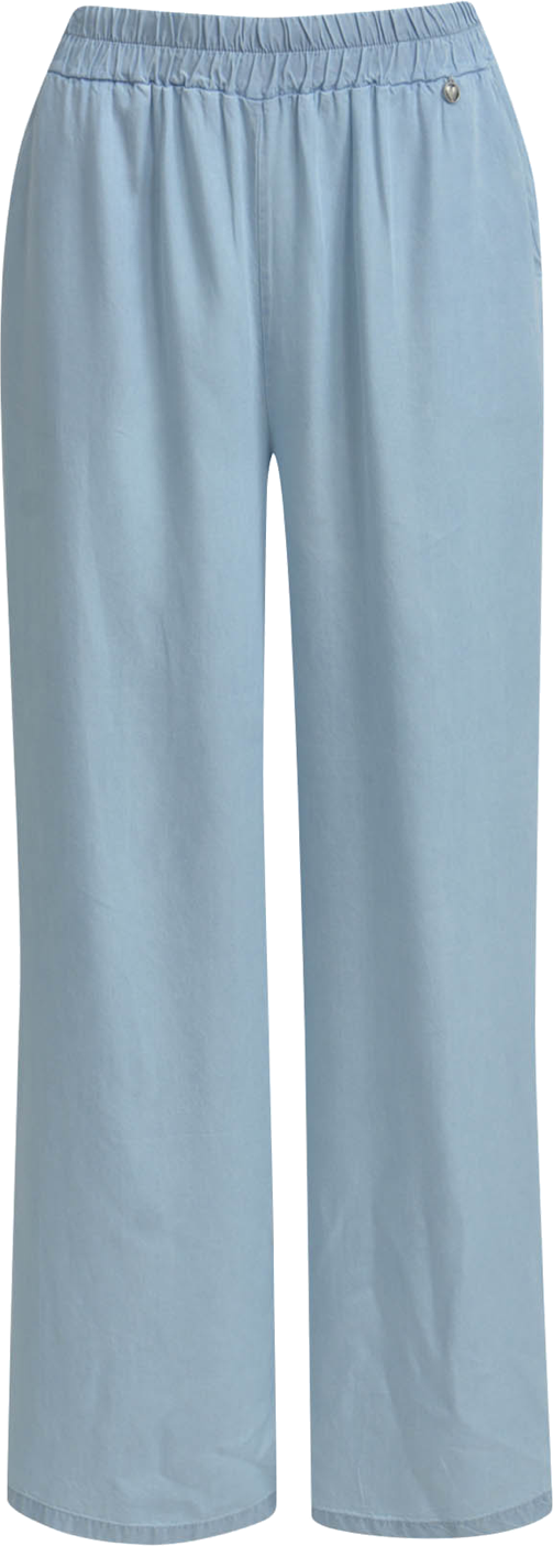 Heartkiss Damen Stoffhose Hellblau – Luftige Sommerhose mit elastischem Bund