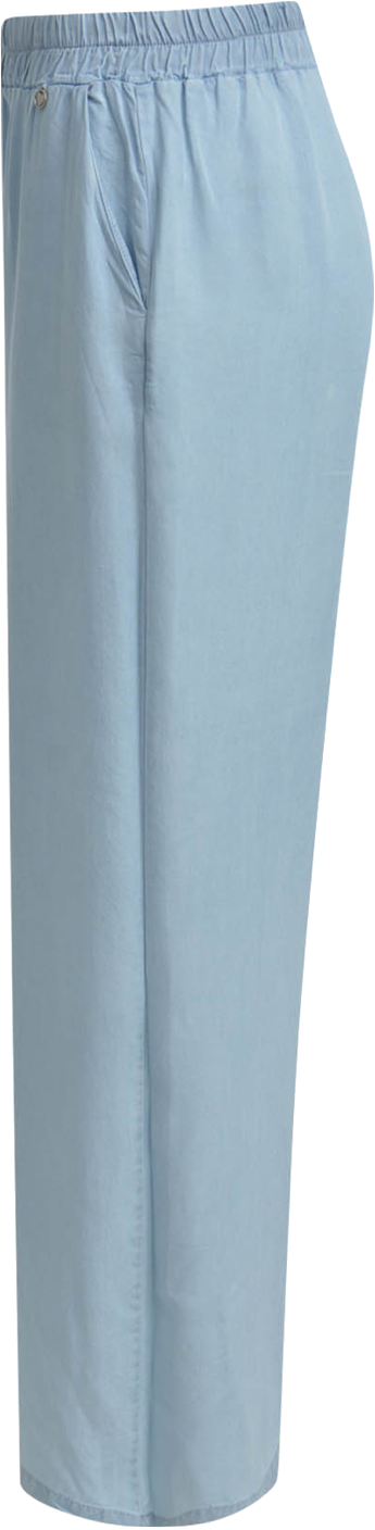 Heartkiss Damen Stoffhose Hellblau – Luftige Sommerhose mit elastischem Bund