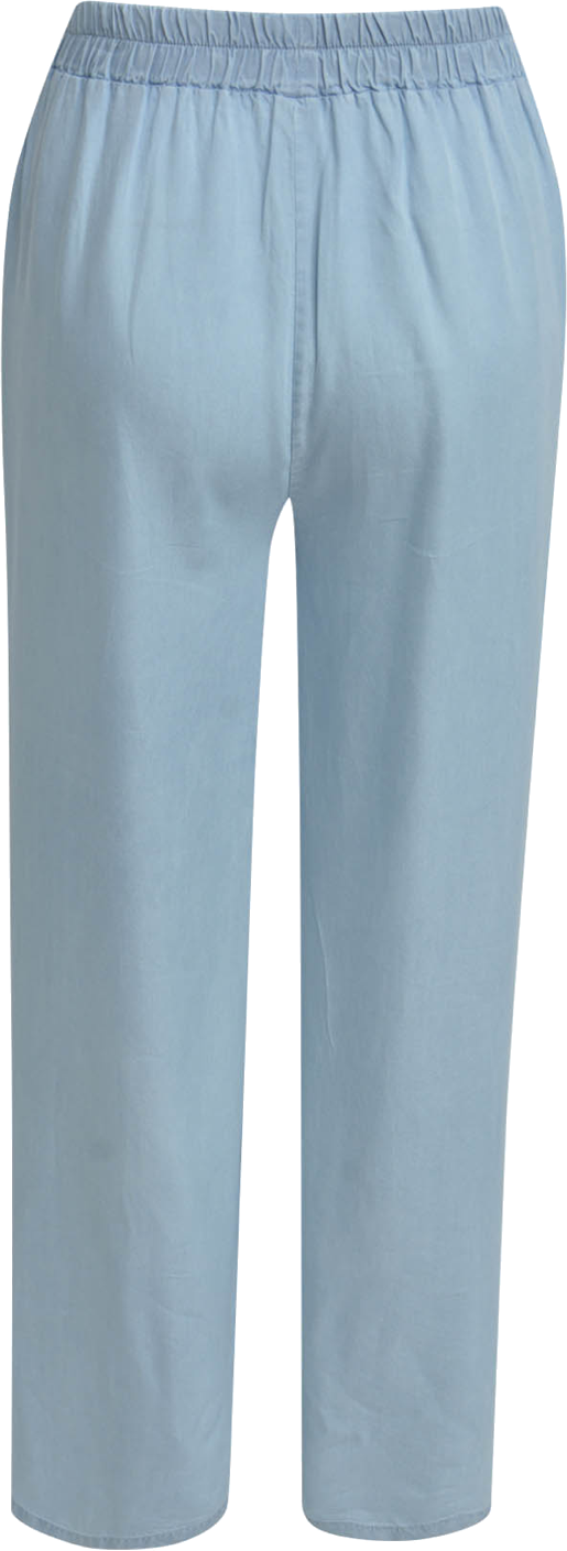 Heartkiss Damen Stoffhose Hellblau – Luftige Sommerhose mit elastischem Bund