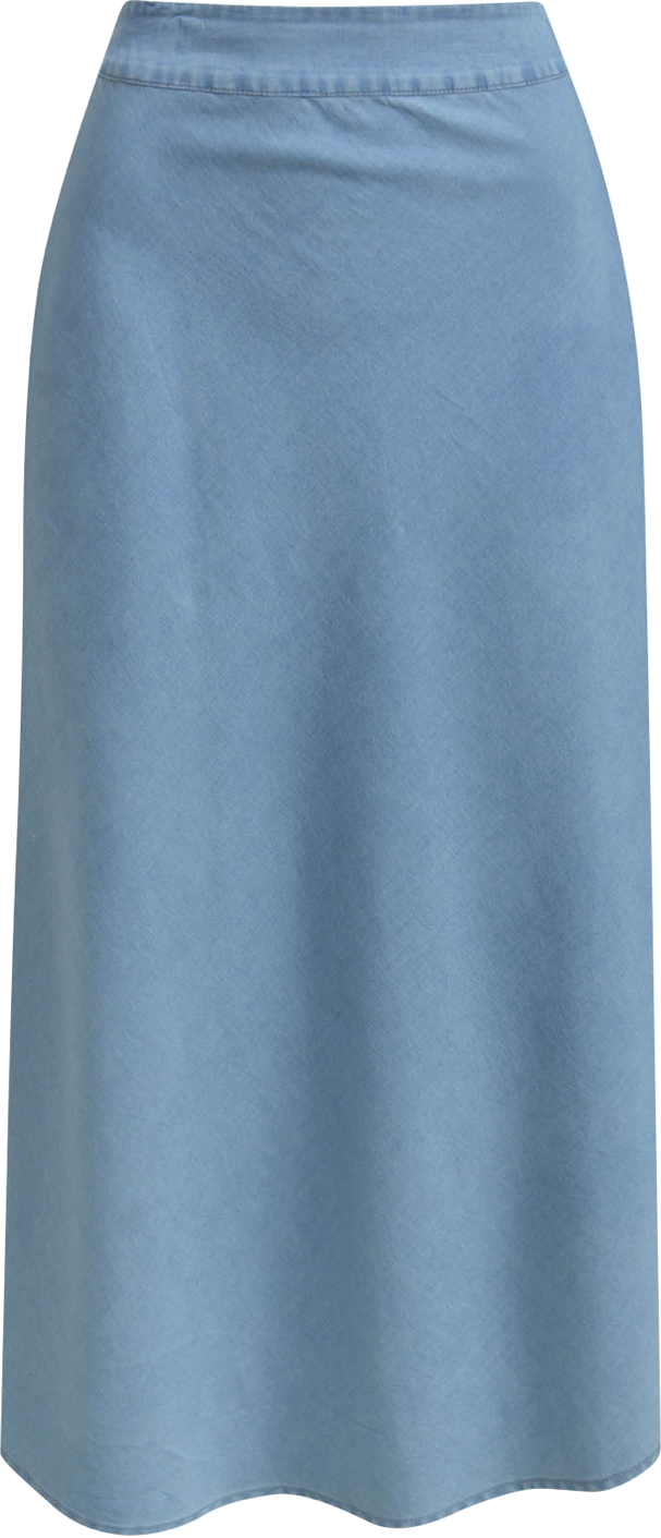 Heartkiss Damen Midirock in Hellblau – Fließender Sommerrock mit femininer Silhouette