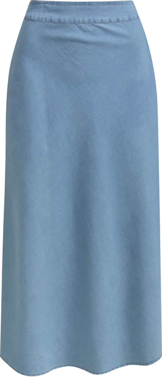 Heartkiss Damen Midirock in Hellblau – Fließender Sommerrock mit femininer Silhouette