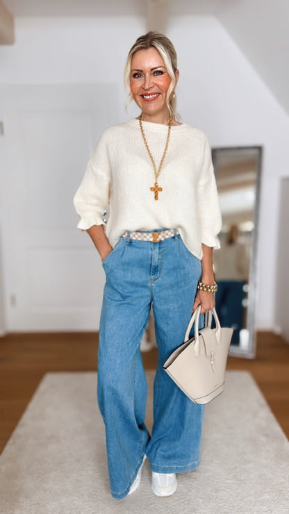 Jeans Vnelken – Fließende Wide-Leg-Denim mit moderner Silhouette