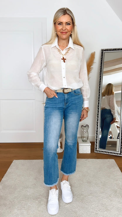 Jeans Vellis – Cropped Denim mit femininer Silhouette