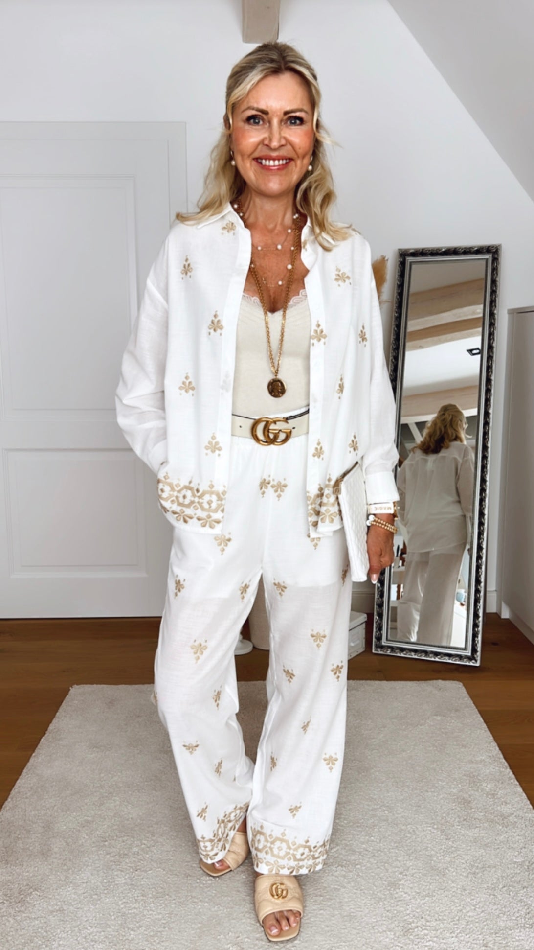 Vbelgien – Leichte Sommerhose mit edlem Ethno-Detail