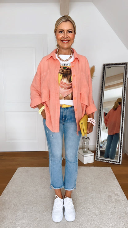 Bluse Vmessina – Luftige Leinen-Eleganz