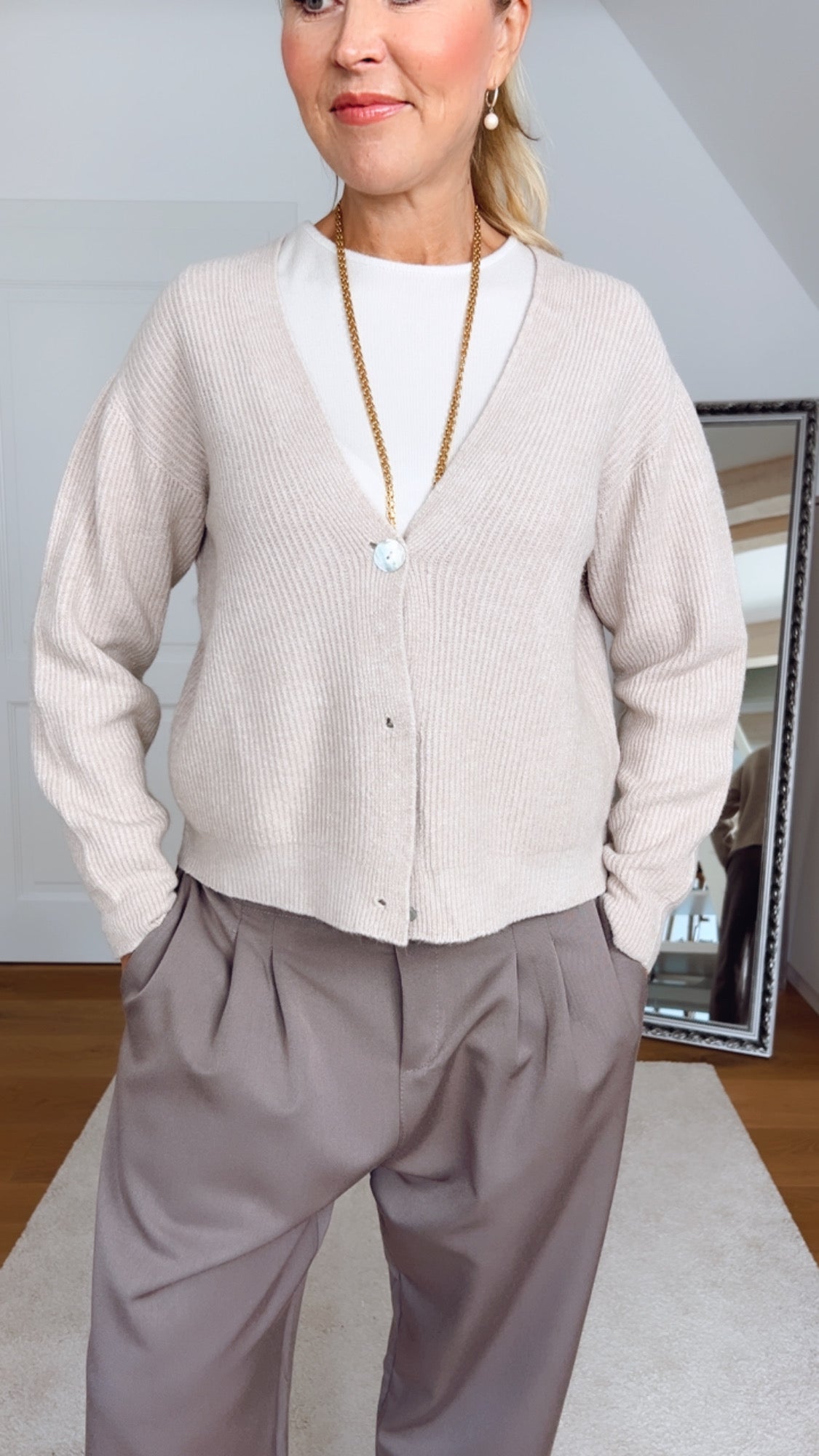 Jacke Vouro – Feinstrick Cardigan | Made in Italy